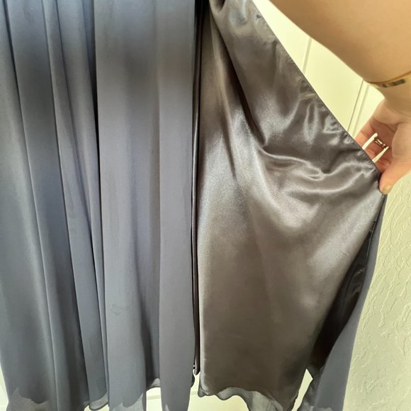 FOREVER IN LOVE Charcoal Grey Sequin Sleeveless Maxi Dress - Size US 6 - Picture 9 of 11